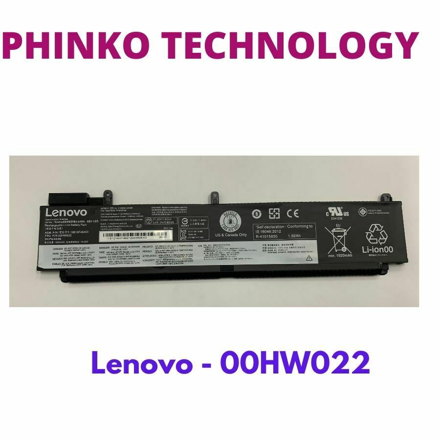 00HW022 00HW023 24W Battery for Lenovo T460s T470s SB10F46461