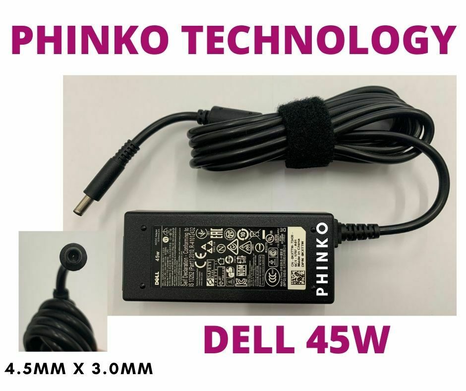 Genuine 45W AC Adapter Charger Dell XPS 13 9333 9343 9350 9360 3RG0T