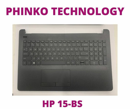 HP 15-BS 15-BR 15-BW Palmrest Top Cover Upper Case With Keyboard Touchpad