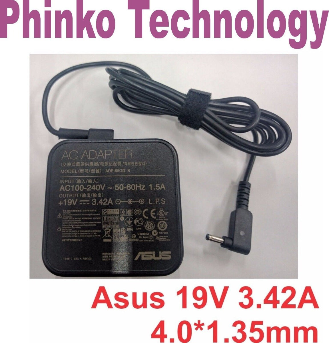 19V 3.42A 65W ASUS Vivobook S14 S410u S410ua S410un AC Adapter Charger