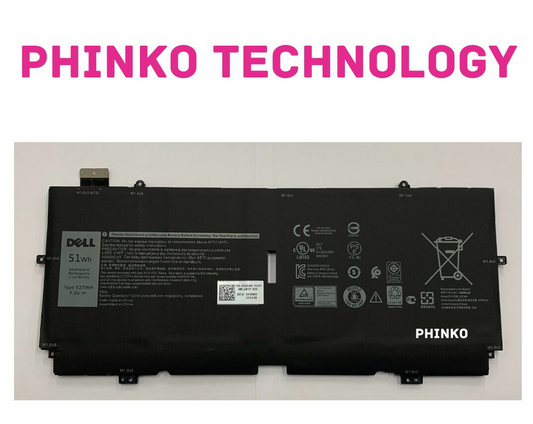 Genuine Battery for XPS 13 7390 2in1 13 9310 XX3T7 52TWH P103G 7.6V 51Wh