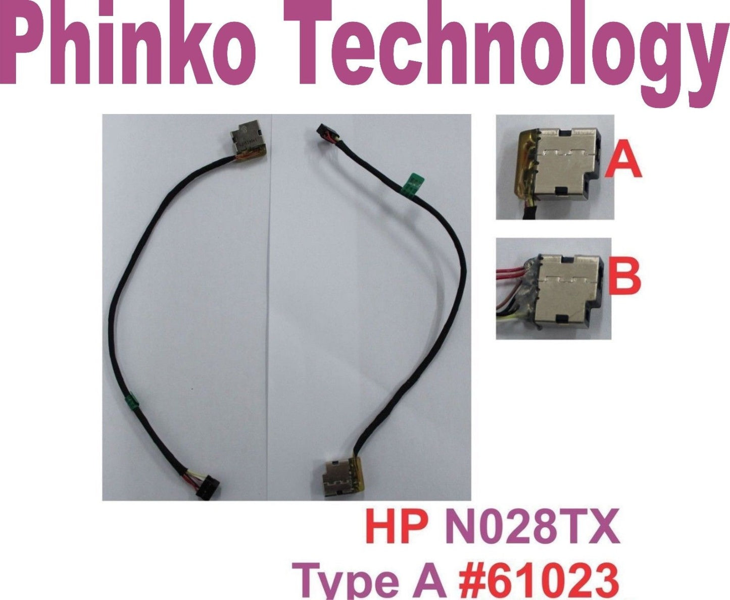 New DC Power Jack for HP Pavilion 15-E013AX N028TX Notebook 8 Pin #61003 #61023